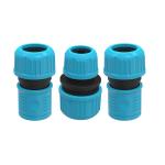 Divine Tree 3/4 Inch Hose Quick Connector Garden Hose Pipe Nozzle & 3/4 Inch To 3/4 Inch Garden Pipe Hose Connector Pack3