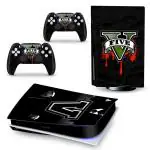 Tcos Tech Vinyl Gta 5 V Themed Ps5 Skin Protective Wrap Cover Vinyl Sticker Decals