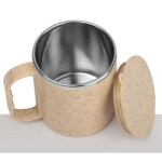 VAGMI Eco Friendly Coffee Mug with Steel Inside | Made with Wheat Fiber