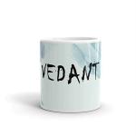Rish Vedant Name Theme Printed Light Blue Ceramic Coffee Mug, 350 Ml