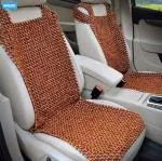 Nikavi Brown Bamboo Wood Car Seat Mat (Pack of 2)