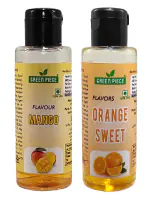 Green Piece Mango and orange Flavor food Essence.(30gm x2)(Pack of 2)