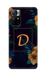 Tweakymod Printed Floral D Back Cover For Redmi Note 11T 5G, Poco M4 Pro 5G