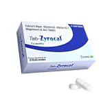 TabZyrocal | Plant Based Organic Algae Calcium D3 K2 Zinc Magnesium tab | Supplement for Strong Bones | Safest Calcium | Osteoporosis Supplement