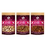 SoftArt Dry Fruits Combo Of Royal Jumbo Pista,Pani Puri Kaju,Pani Puri Almond - (Pack of 3, 100 g Each)