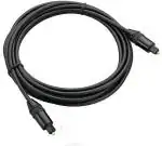 JAMUS Digital Coax Audio Cable 3 m 3 Meter Digital Fiber Optical Audio Cable (Black, For BluRay ) (Compatible with Bluray Players, Home theaters, Amplifiers, Black, One Cable)