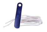 Sheppits Premium Sports Shoes Laces (White) & Shoe Horn (Navy Blue) Combo | Shoe Care Kit