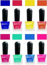 OUR Beauty Multicolor High Quality Quick Dry Long Lasting Hd Colors Nail Polish 2Feb56, 64 ml (Set Of 8)