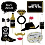 Festiko 12 Pcs Bachelorette Party Photo Props Wedding Photo Booth Props Pose Sign Kit Bride To Be Props, Bachelorette Photo Booth Props