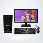 Hasons Desktop Computer Processor Intel Core i7 Gen 10700 / Chipset Series H510 (windows 10 pro/1TB HDD/DDR4-8GB /Wired Keybord,Mouse/ Black), screen 21.5