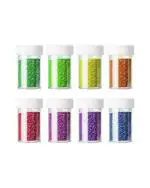 WorldWesties Fine Sparkling Nail Glitter Powder Dust Glitters Pack of 8