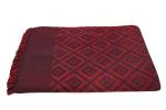 Saagar Tex Rich Poly Cotton Blanket/Single Size Blanket/Bedsheet/Soft and comfy/Summer and Winter use/Solapur Cotton Chaddar/Size: 60'' x 90''/Red /Quantity: 1 blanket