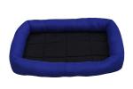 VetKart Blue And Black Polyester Dog Bed - Small