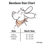 Bearhugs Everyday Wear Adjustable Cotton Bandanas for Dogs & Cats (Pack of 1, White, Large)