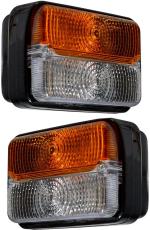 Apsmotiv Multicolor Front and side Indicator Lights Assembly 12 V Bulb For Massey Ferguson Tractor Universal Car Reflector Light - Pack of 2