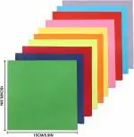 SHARMA BUSINESS Origami Paper Double Sides Multicolor Folding Paper Set of 100