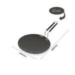 RBGIIT Hard Anozied Roti Paratha Phulka Tawa, 27.5 cm Diameter with Riveted Sturdy Handle - 5.25 mm Thickness, RC-59