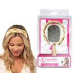 Majestique Detangling Paddle Hair Brush with Cushioned Headband | Ultra-soft Bristle, Removes Tangles Quickly | Ideal for Everyday - 2Pcs/Multicolor