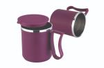 GALERIYA Plastic Covered Stainless Steel Double Walled Insulated Mug to Carry Hot & Cold Beverage - Travel Mug for Tea, Coffee 300 ML