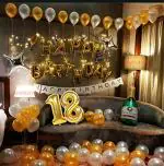 SHANAYA Happy Birthday Decoration Foil Balloon Kit (45 Pieces)