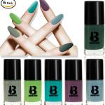 Banetion Multicolor Matte Finish Nail Polish Pack of 6 (8 ml)