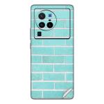GADGETSWRAP Printed Vinyl Skin Sticker for Vivo X80 Pro (5G) - Tiffany Blue Brick