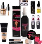DAIMANPU Face Liquid Highligher Shimmer Makeup Combo Set Waterproof (10 Items in the set)