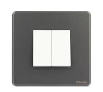 Kolors 8 Module 8Hz, Premium Modular Switch Plate & inner plate (Satin Carbon Black) [Kredo Java] [Compatible only with KREST & KREDO Switches] [Package contains only cover plate & inner plate]