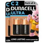 Duracell Ultra Alkaline C Batteries, pack of 4