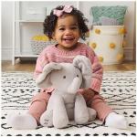 no.1 first choice Elephant Toys for Kids Age (3-1yrs) Elephant Soft Toy with Music Battery oprated (30.48 Cm, Gray)
