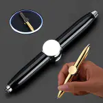 MMAK Rotating Gyro Pen with LED Light to Help ADHD Stress Reducer Thinking Ballpoint Gift Pen