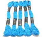 Craftlove Sky Blue Skein Embroidery Thread Floss Jewelry Making Craft (Pack Of 25)