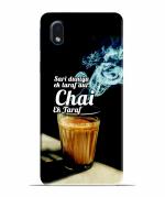 BHAI COVER Samsung Galaxy A01 Core Polycarbonate Chai Ek Taraf Quote Stylish Designer 3D Printed Mobile Phone Back Cover