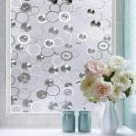 A1 Decor 3D Vinyl Self Adhesive Window Films for Glass Privacy Frosted Glass Films Decorative Window Glass Sticker Home/Office Glass/ Bathroom/ Living Room- (12x36 Inchs)