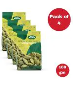 AKD MASALA Natural Whole Green Cardamom (Elaichi) 100x4( 400) (Pack of 3)