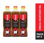 Oreal Premium Kachi Ghani 100% Pure Mustard oil/Sarso Cooking Oil - 3 Litre