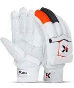 Keepr 1.0 Cricket Batting Gloves, Youth, LH (Material: Leather, Color: White)