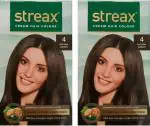 Streax Natural Brown Hair Color For Men And Women, 120 Ml (Pack Of 2)