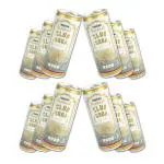 Newtreo Club Soda | 100% Natural Unsweetened Soda Water | Zero Sugar & Zero Calories | Unflavoured Carbonated Water | Plain Soda Drink | Pack of 12 (250ml Each)