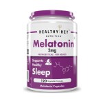 HealthyHey Sleep Aid Melatonin 2 mg, 120 vegetable capsules