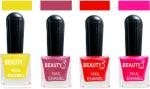 OUR Beauty Multicolor High Quality Quick Dry Long Lasting Hd Colors Nail Polish Pcs Vc17, 32 ml (Set Of 4)