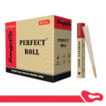 BONGCHIE Perfect Roll Unbleached Brown Pre-Rolled Cones l Premium Wood Pulp Paper l Pack of 55 King Size Cones l Smoking Cones