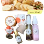 Ekoham GALANGAL ESSENTIAL OIL Skin Care Combo Kit-Body Polishing & Relaxing Spa