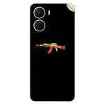 GADGETSWRAP Printed Vinyl Skin Sticker for Vivo Y16 - AK 47 Colors