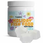 Tunai Holiday Fish Food, Four Blocks , Fortified with Nutrients Each Block Lasts 4 Days