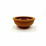 Mitaksi Overseas Exim Handmade Terracotta Dhoop Holder/Clay Incense Holder/Sambrani Stand