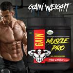 Inlazer Gain Muscle_ Weight Gain Powder Men Women, Body Gym Supplement / Whey Protein Weight Gainers/Mass Gainers (100 g, No Flavour)