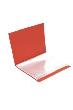 Tulman Assorted Plastic A4 Size File Folder with Clear Sleeves for Document Organizer Holder
