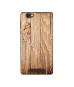 Casotec Wooden Texture Design Printed Silicon Soft TPU Back Case Cover for XOLO Era 4G