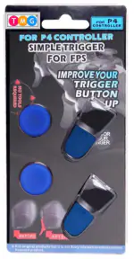 PS4 Thumbstick L2 R2 Trigger Extended Button Analog Enhanced Thumb Grips for PS4 Controller -Blue
